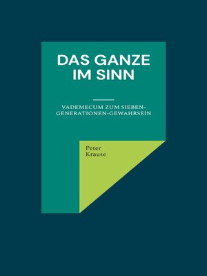 cover image of Das Ganze im Sinn